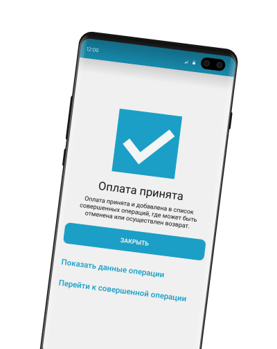 Совершение оплаты SoftPOS